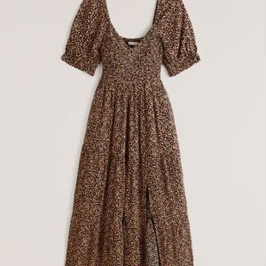 Short sleeved smocked dress